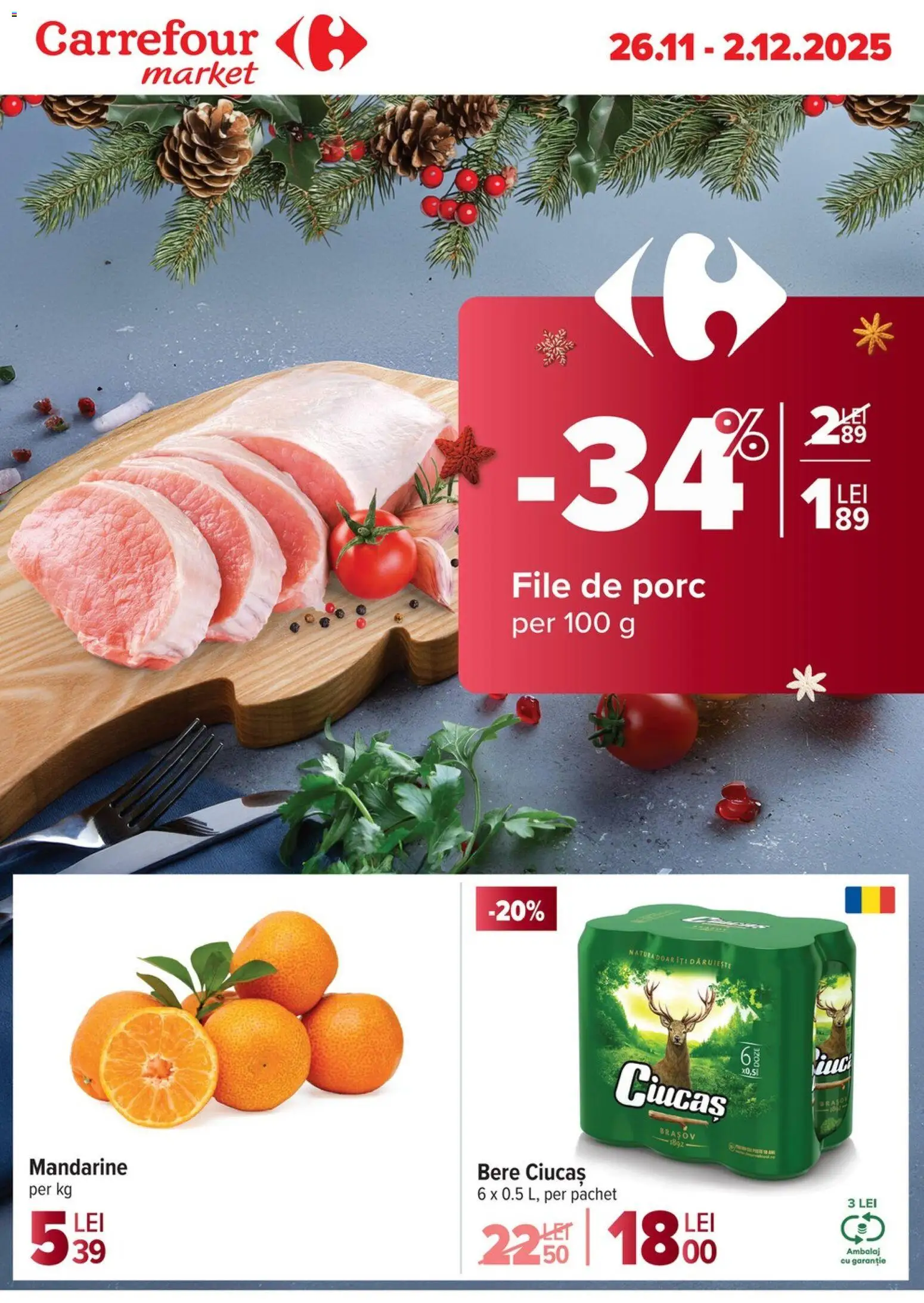 Previzualizarea de cataloage: Carrefour Catalog - Market valabil de la 26.11.2025