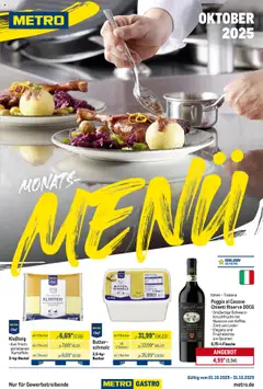 Vorschau von dem Prospekt des Geschäftes Metro, gültig ab dem 01.10.2025