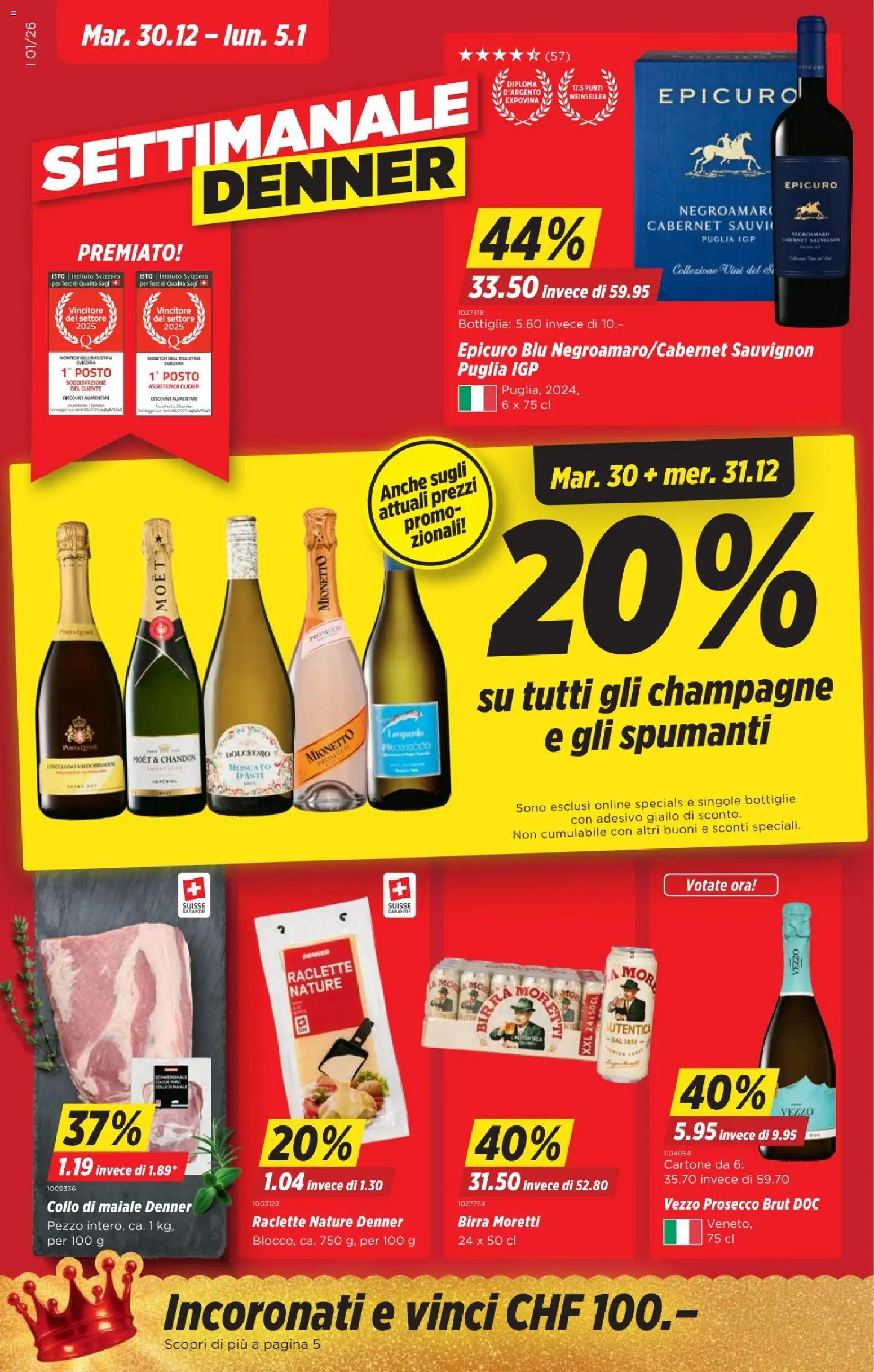 Vorschau des Merkblatts Aktionen IT vom Shop Denner gültig von 30.12.2025 bis 05.01.2026