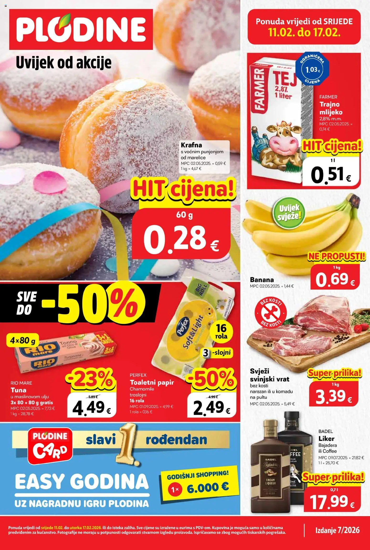 Pregled letka Katalog trgovine Plodine vrijedi od 11.02.2026