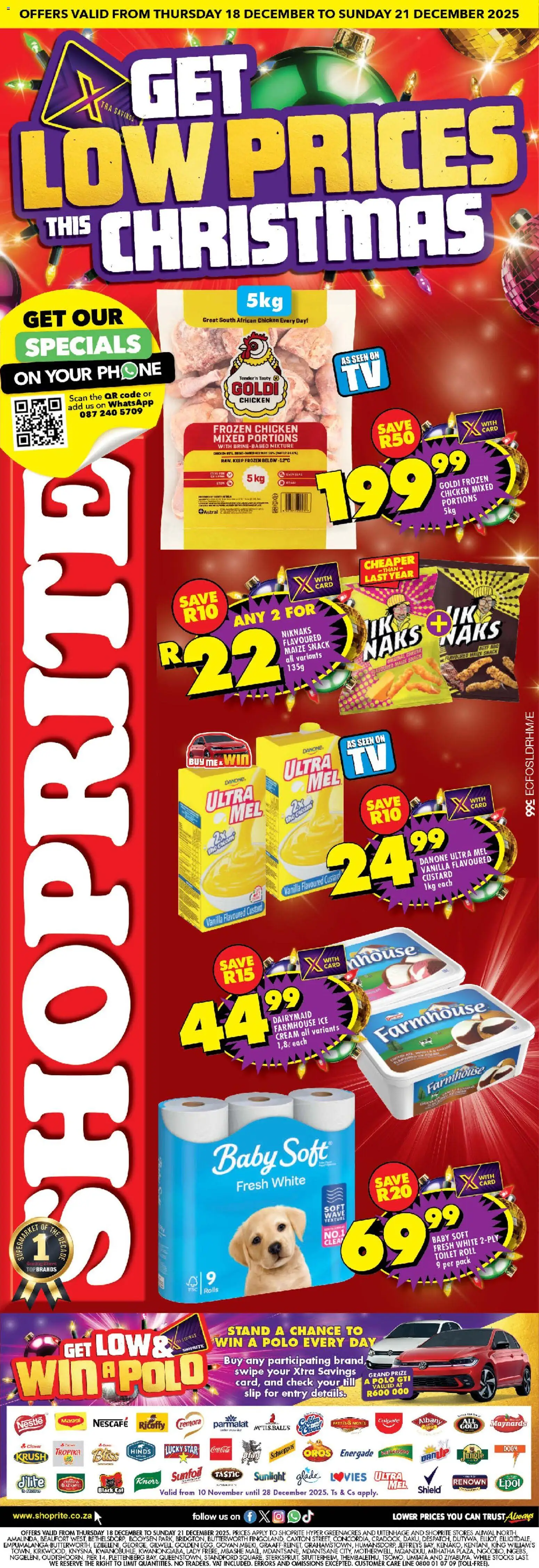 Preview of Shoprite flyer valid from 18/12/2025