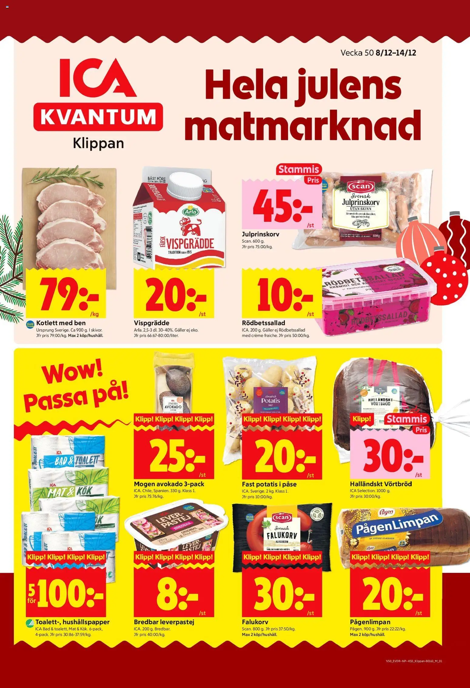 Förhandsgranska reklamblad Klippan från butik ICA Kvantum gäller från 08/12/2025