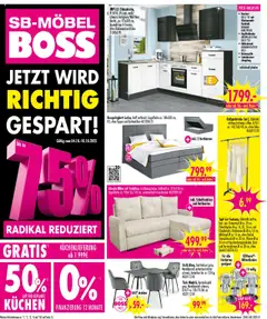 Vorschau von dem Prospekt des Geschäftes SB Möbel Boss, gültig ab dem 04.10.2025