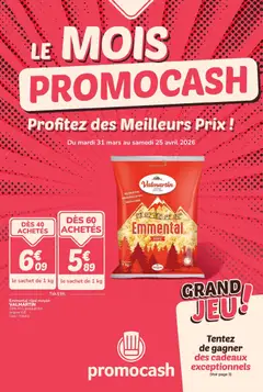 Prévisualisation de Promocash catalogue du magasin Promocash formulaire valide 31/03/2026