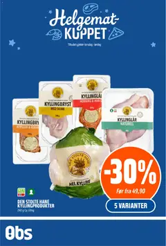 Forhåndsvis Helgemat Kuppet fra butikk Coop Obs gyldig fra 06/11/2025