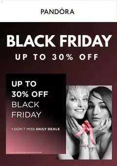 Preview of Pandora Black Friday valid from 23/11/2025