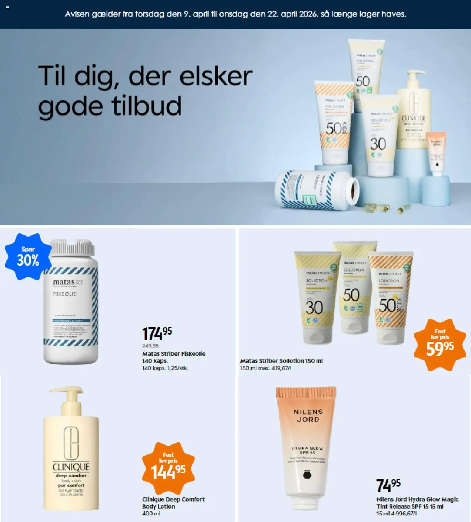 Eksempel på tilbudsavis Matas - Tilbudsavis fra butik Matas gyldig fra 09/04/2026