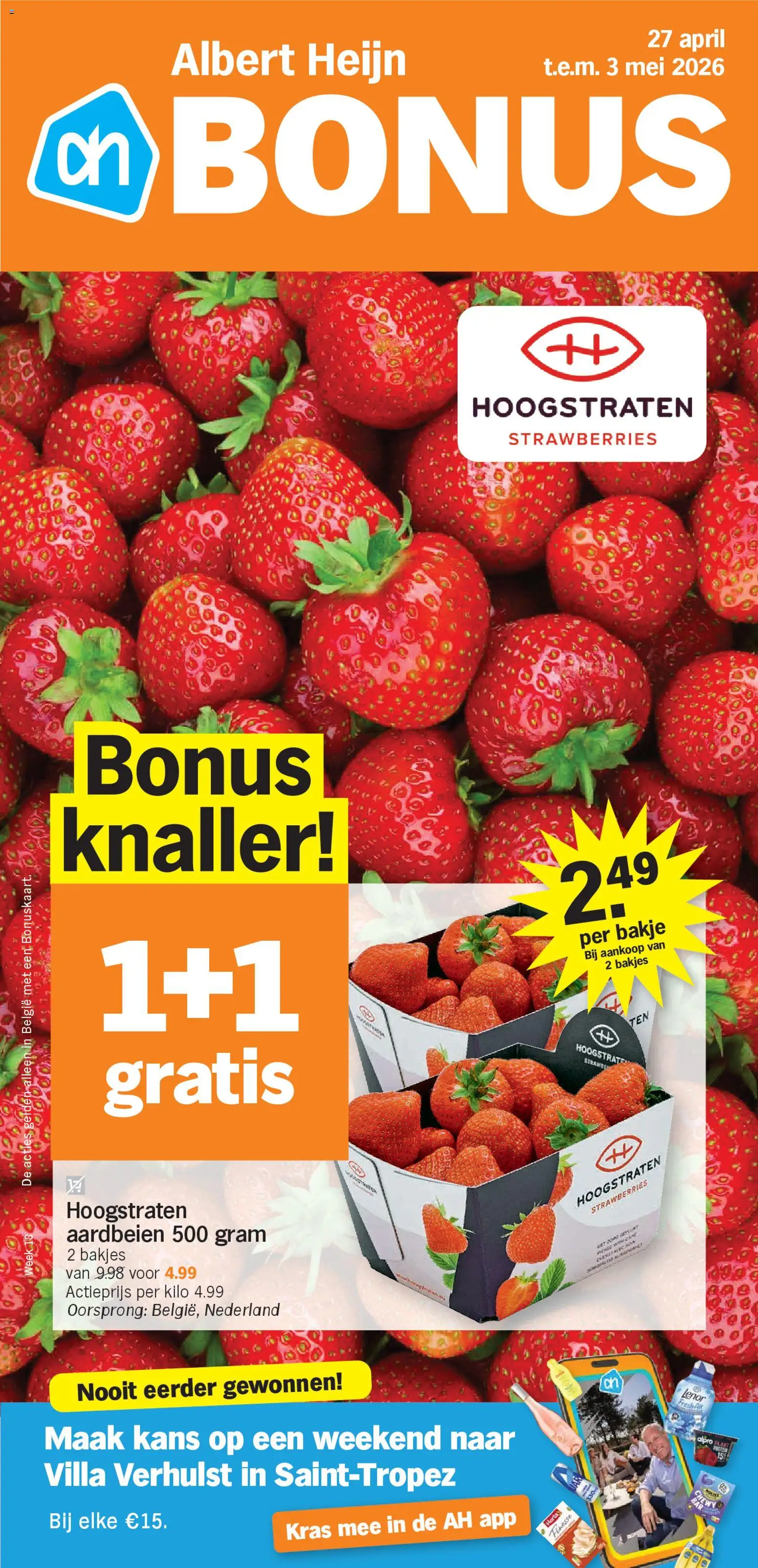 Voorbeeld van Albert Heijn Folder week / de la semaine 18 van winkel Albert Heijn geldig vanaf 27/04/2026