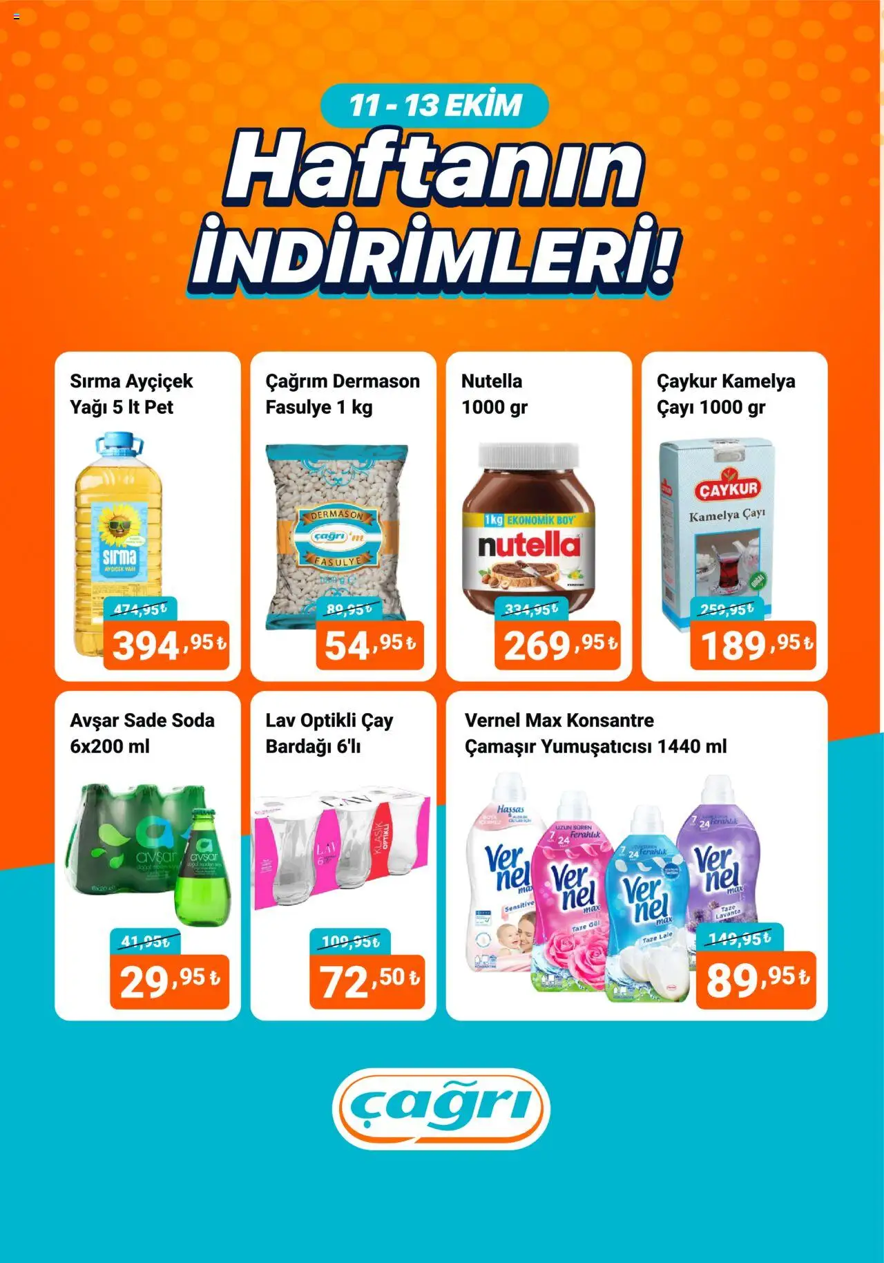 Çağrı Market Haftanın İndirimleri! (11 Ekim 2025) - Indirim, Broşür - Sayfa numarası 1