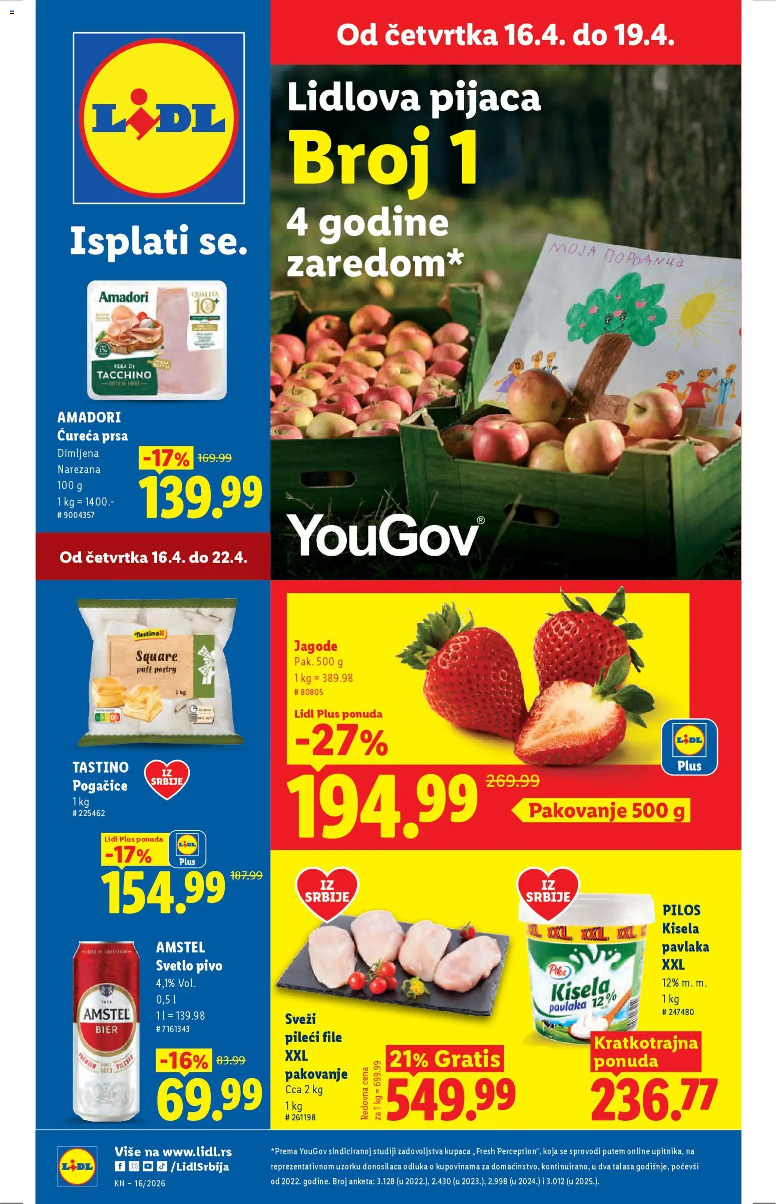 Pregled Lidl kataloga - važi od 16.04.2026