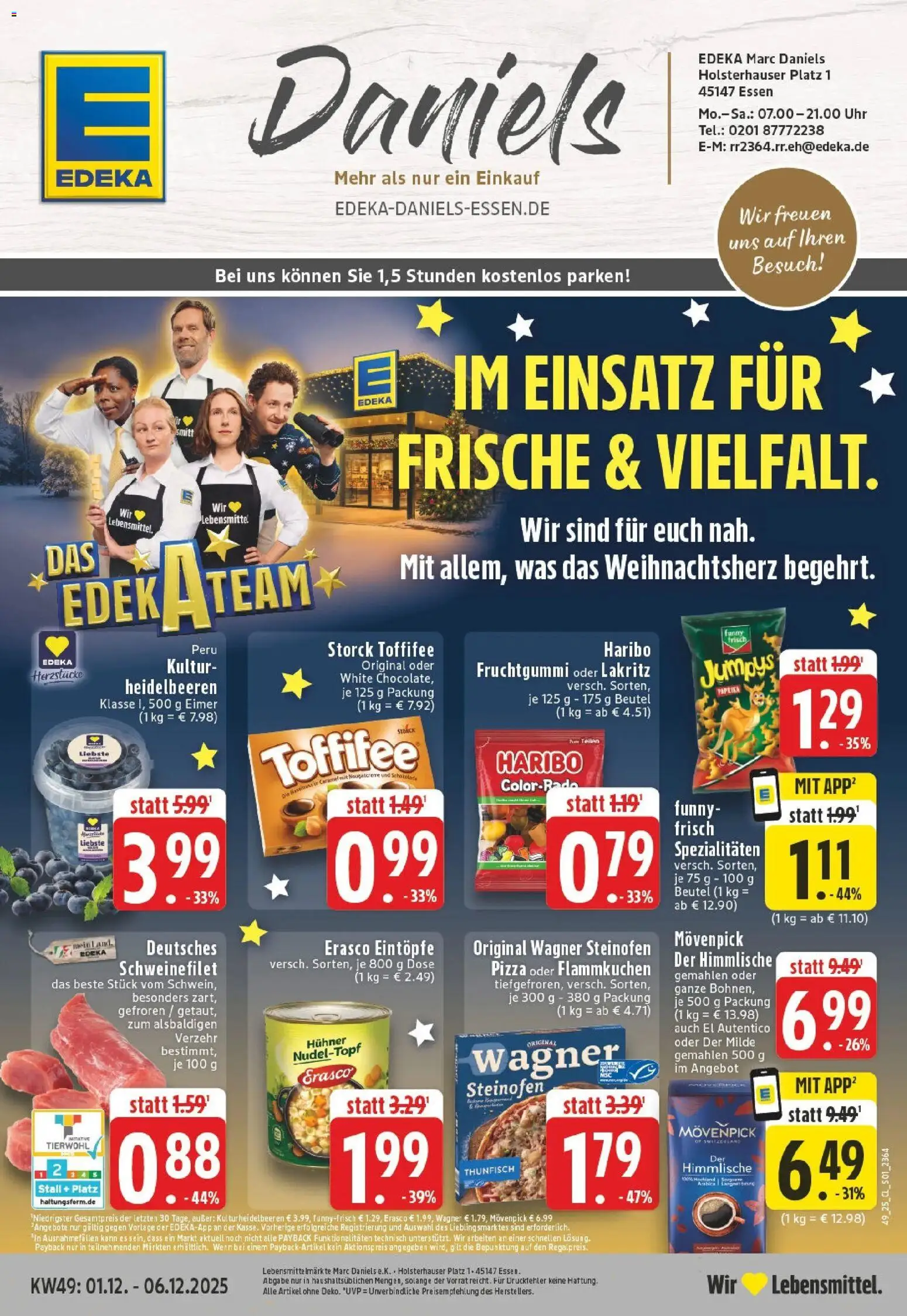 Vorschau von dem Prospekt des Geschäftes Edeka, gültig ab dem 01.12.2025