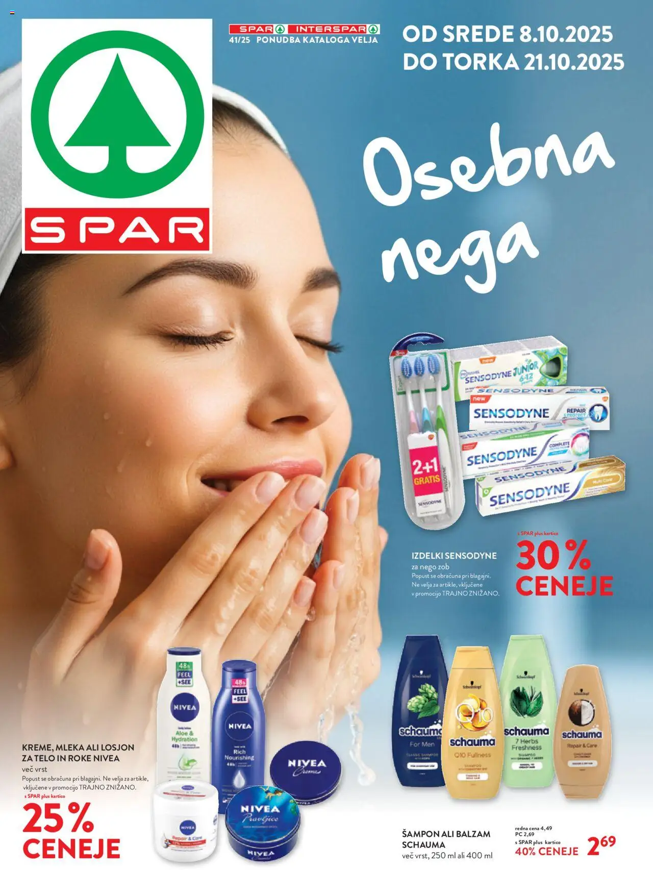 Spar Katalog osebna nega 41/25 od 08.10.2025 > Aktualna ponudba - stran 1 - Sampon