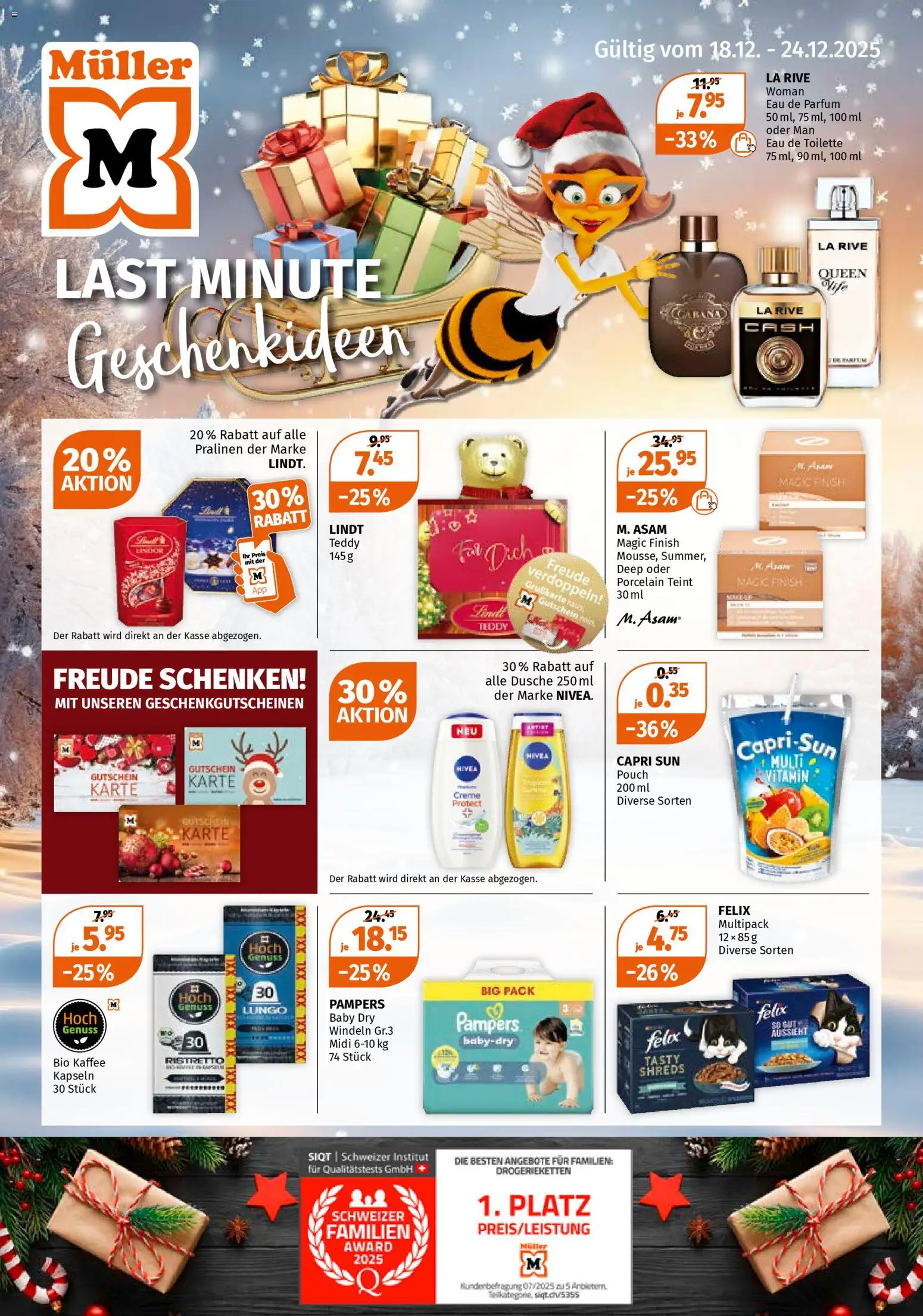 Vorschau des Merkblatts Aktionen vom Shop Müller gültig von 18.12.2025 bis 24.12.2025