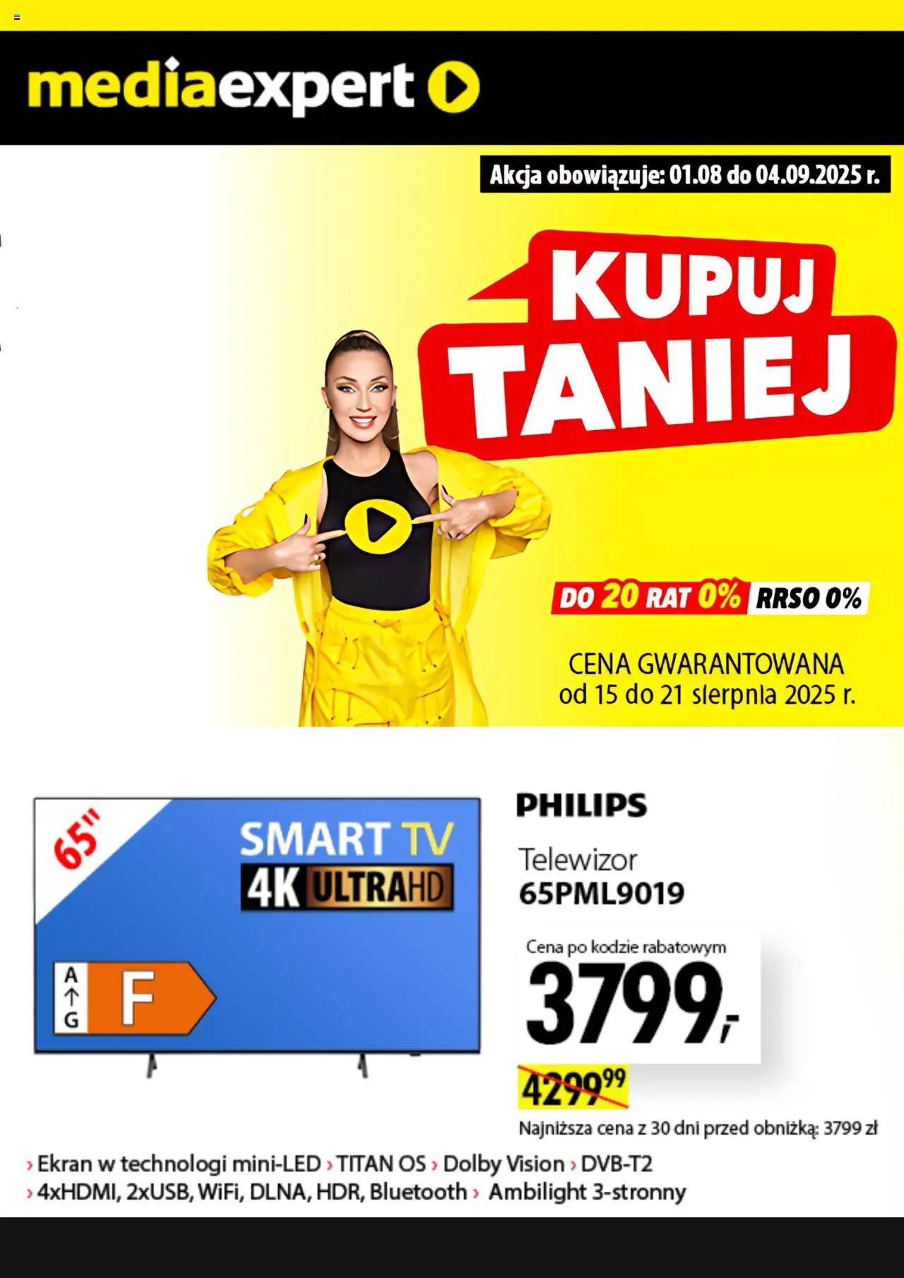 Mediaexpert Promocje od 15.08.2025 - Nowa Gazetka - Numer strony 1