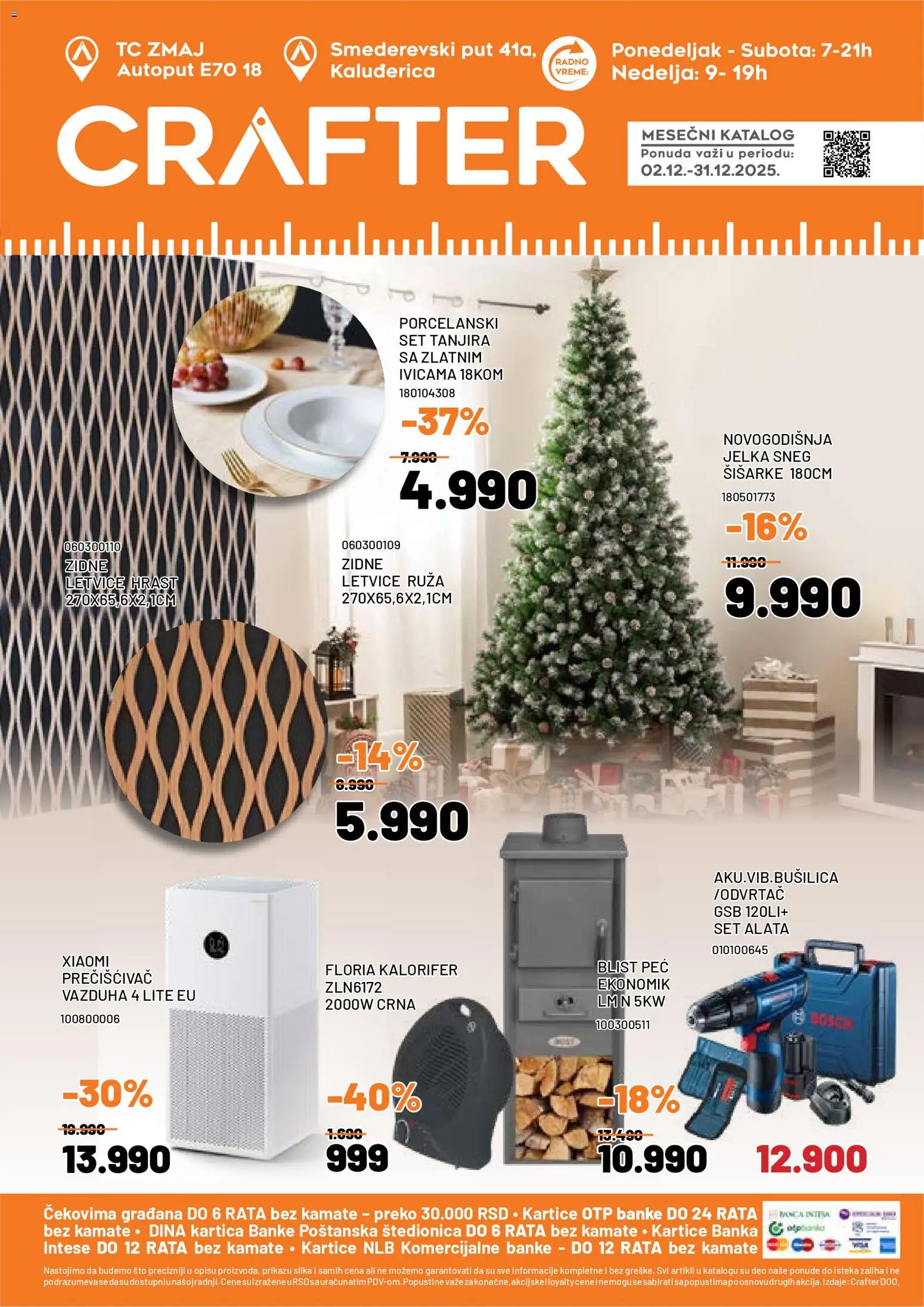 Pregled Crafter kataloga - važi od 02.12.2025