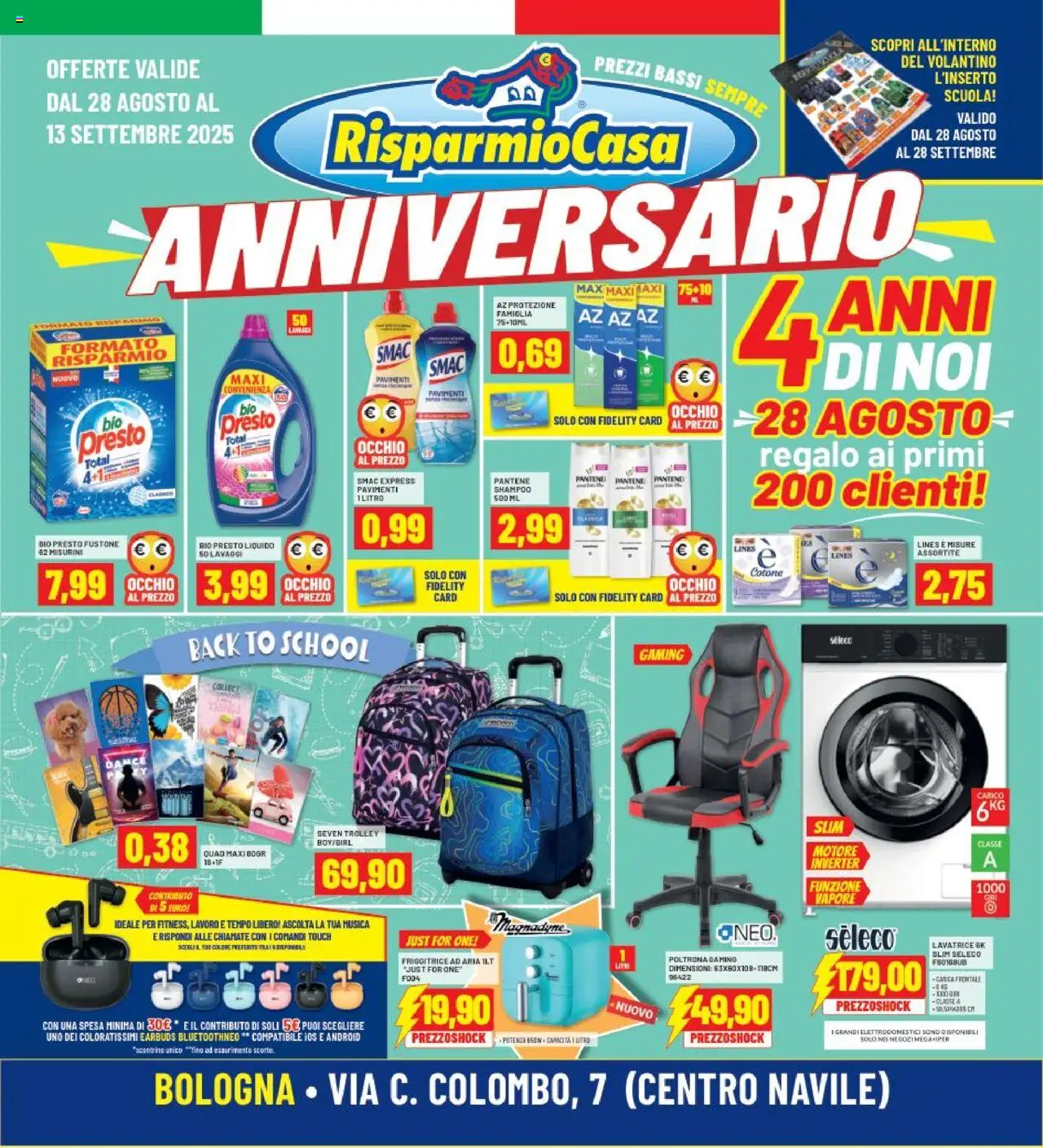 Volantino RisparmioCasa valido da 28/08/2025 numero di pagina 1