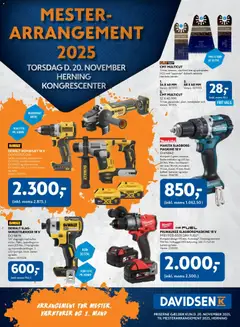 Eksempel på tilbudsavis Mesterarrangement fra butik Davidsen gyldig fra 20/11/2025