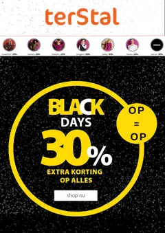 Voorbeeld van Black Friday van winkel terStal geldig vanaf 27-11-2025