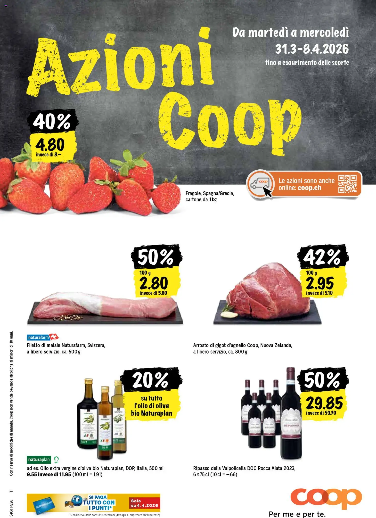 Vorschau des Merkblatts Coop aktionen IT vom Shop Coop gültig von 31.03.2026 bis 08.04.2026