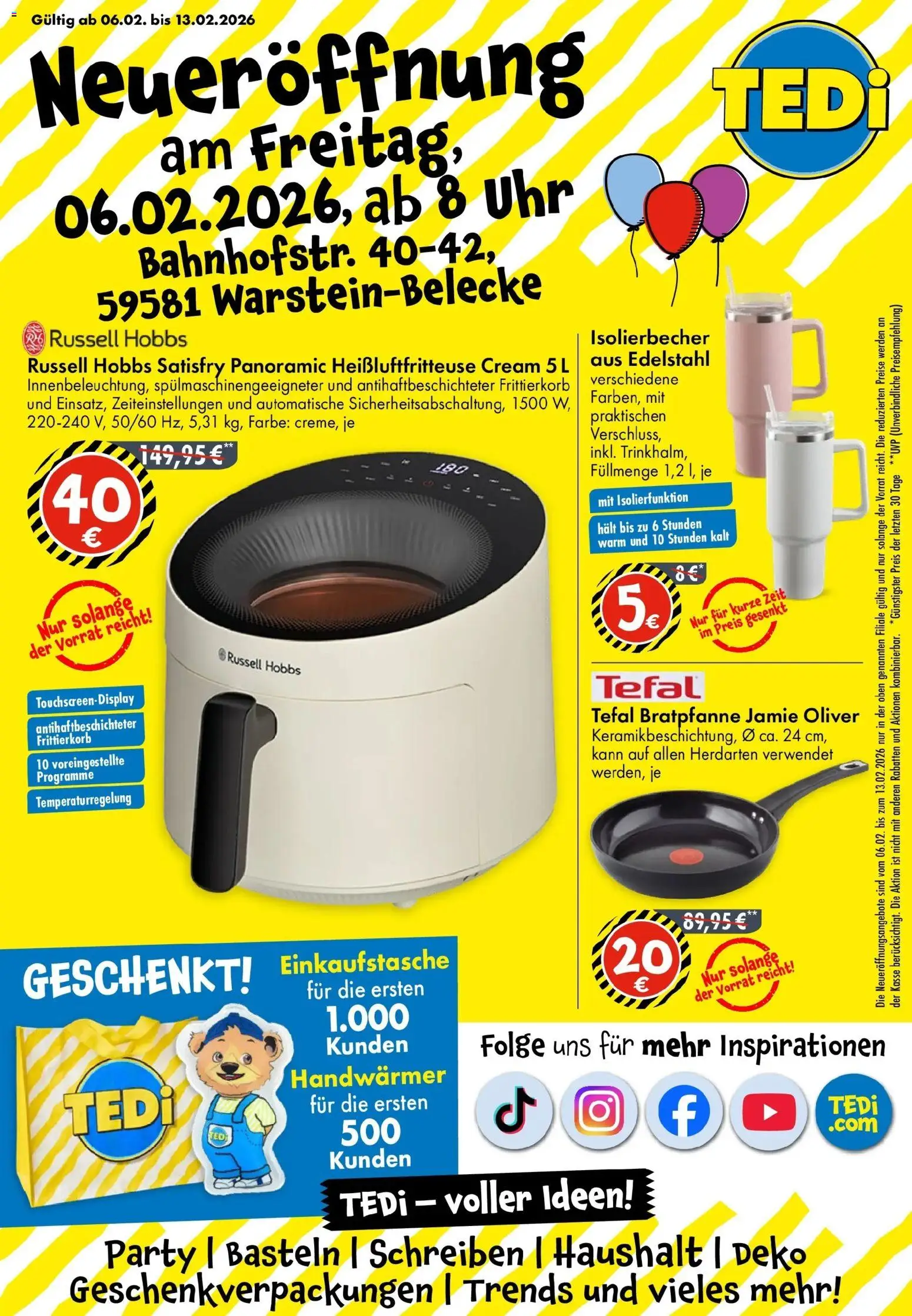 Vorschau von dem Prospekt des Geschäftes TEDi, gültig ab dem 06.02.2026