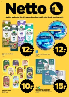 Eksempel på tilbudsavis Tilbudsavis fra butik Netto gyldig fra 27/09/2025