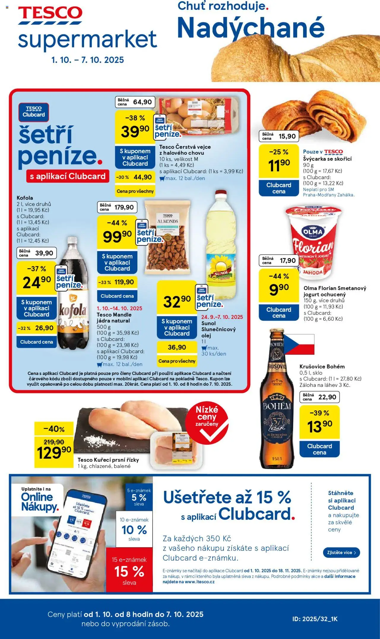  TESCO leták od 01.10.2025 - Akční "Supermarket" leták