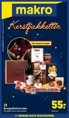 Voorbeeld van Kerstpakketten van winkel Makro geldig vanaf 02-10-2025