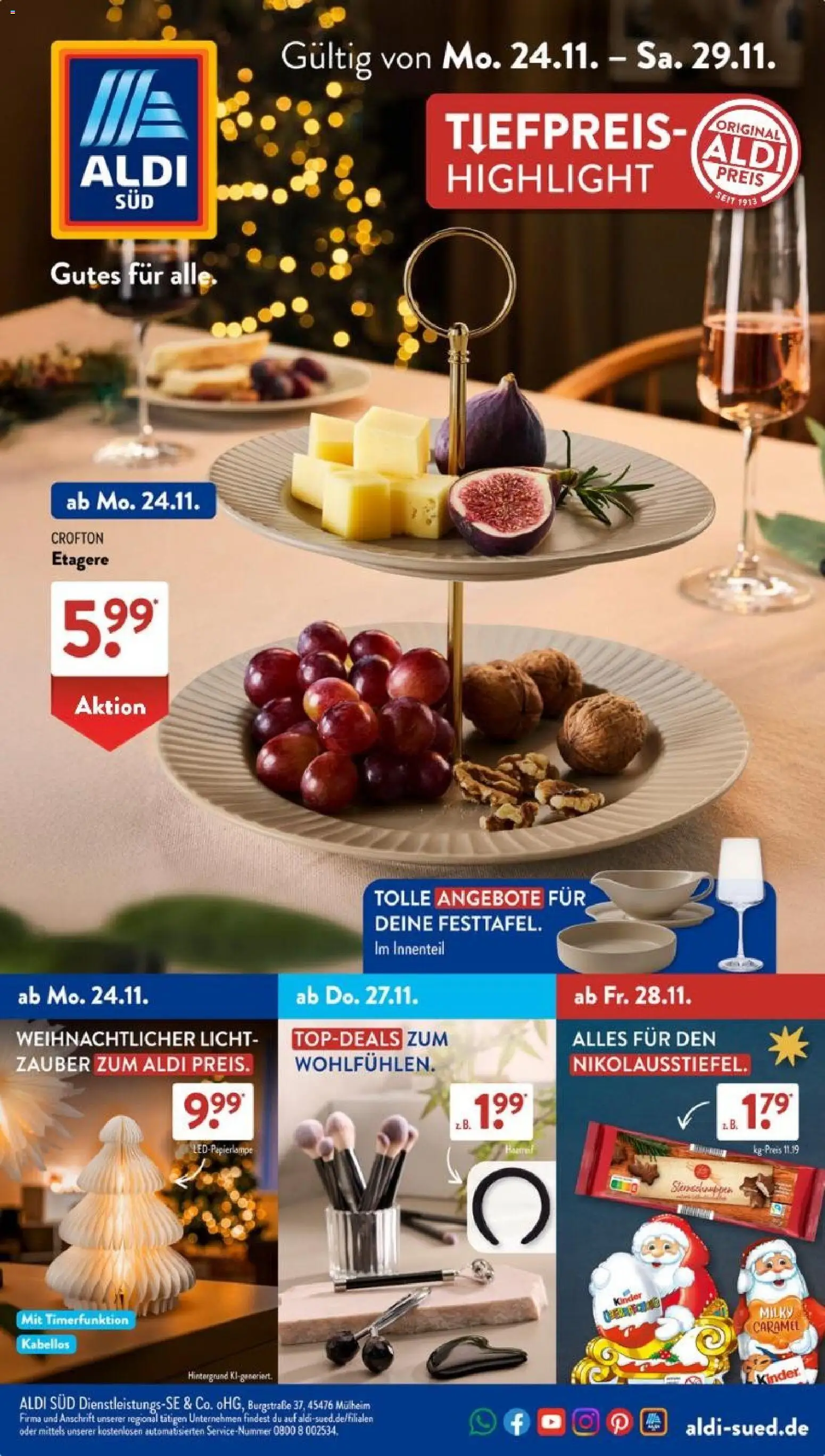 Vorschau von dem Prospekt des Geschäftes Aldi Süd, gültig ab dem 24.11.2025