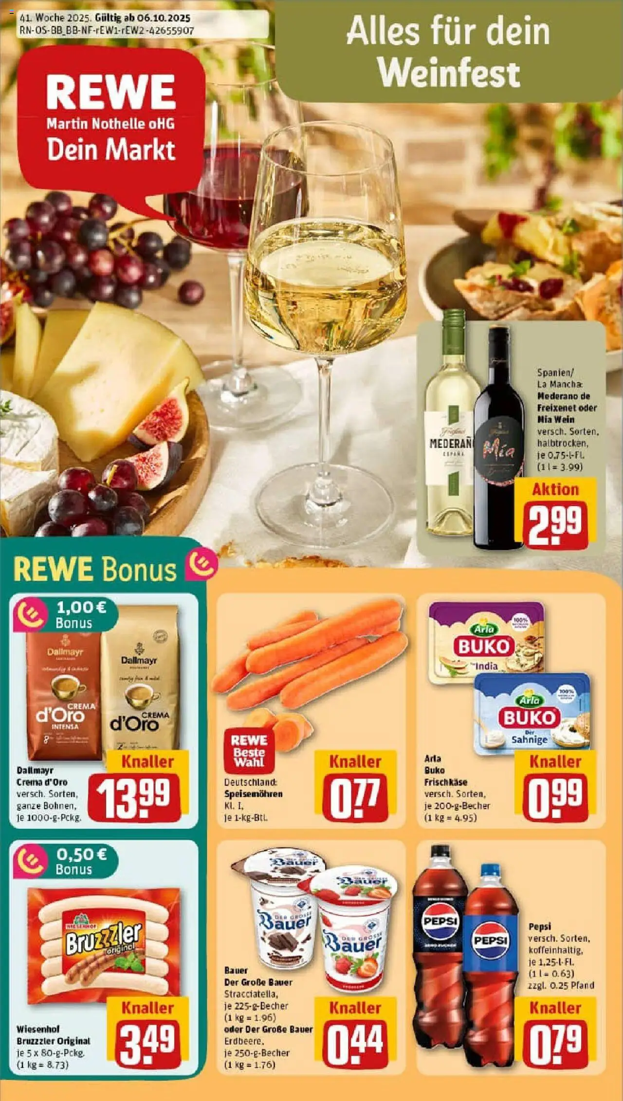 REWE Prospekt ab 06.10.2025 nächste Woche - Prospekt Berlin / Neukölln	