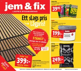 Förhandsgranska reklamblad Aktuella reklamblad Jem & Fix från butik Jem & Fix gäller från 21/09/2025