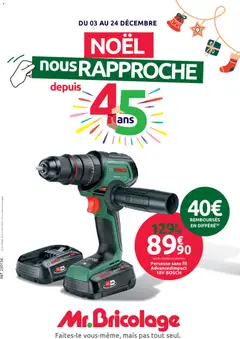 Prévisualisation de Noël nous Rapproche du magasin Mr. Bricolage formulaire valide 03/12/2025