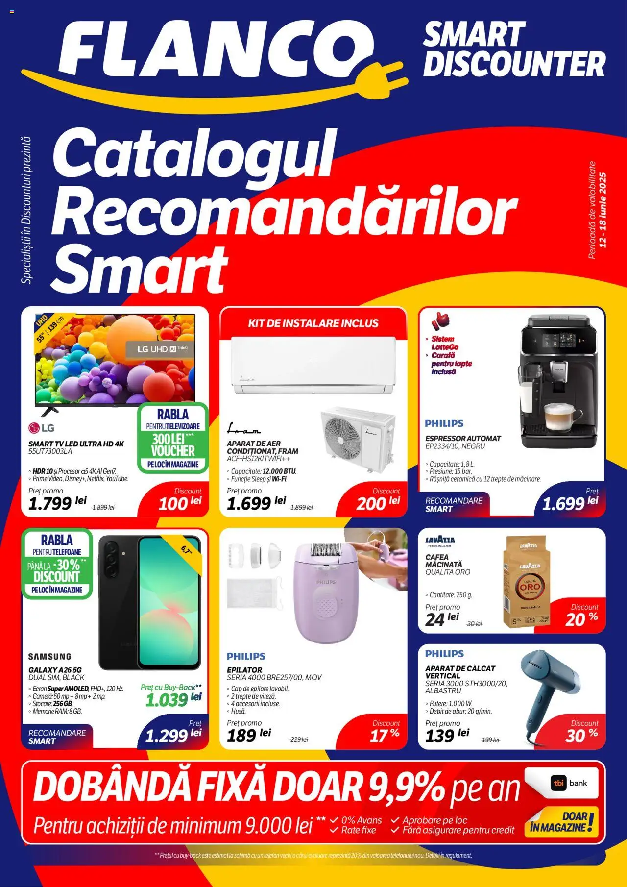 Flanco Catalog nou de la 12.06.2025 - Pagină 1 - Aparat de călcat, Telefon, Memorie, Aparat, Carafă, Cafea, Smart TV, Black