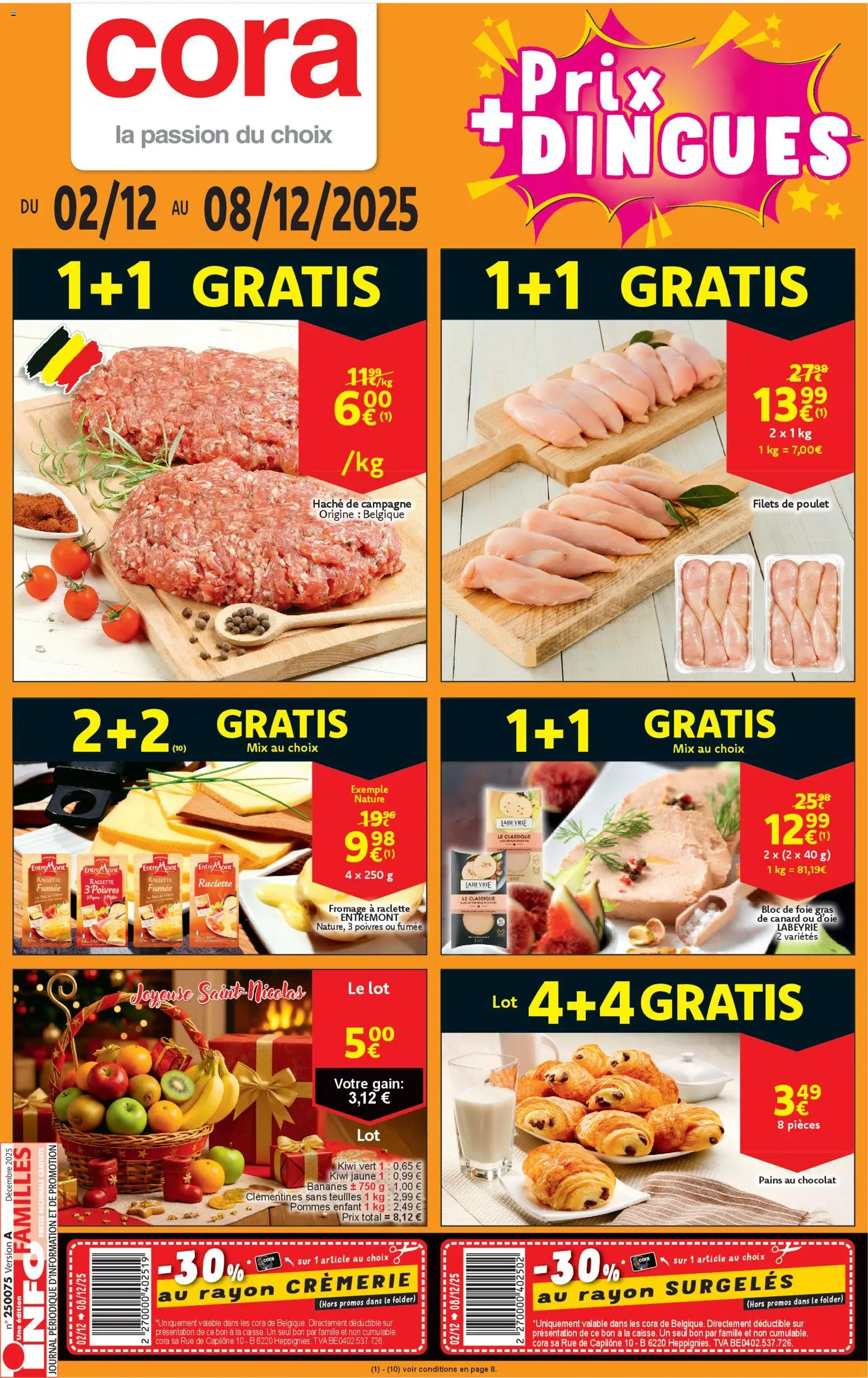 Voorbeeld van Folder de la semaine 49 van winkel Cora geldig vanaf 02/12/2025