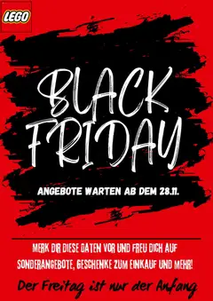 Vorschau der Angebote: Lego Black Friday Ankündigung gültig ab 14.11.2025