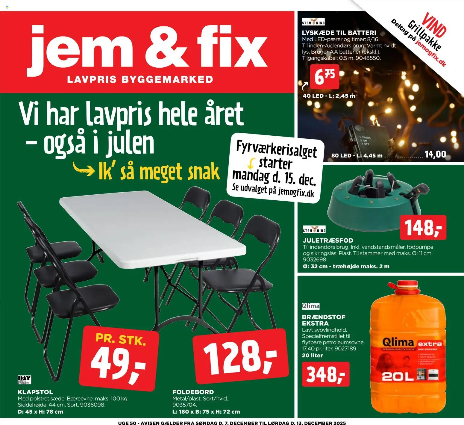 Eksempel på tilbudsavis Tilbudsavis fra butik Jem & fix gyldig fra 07/12/2025