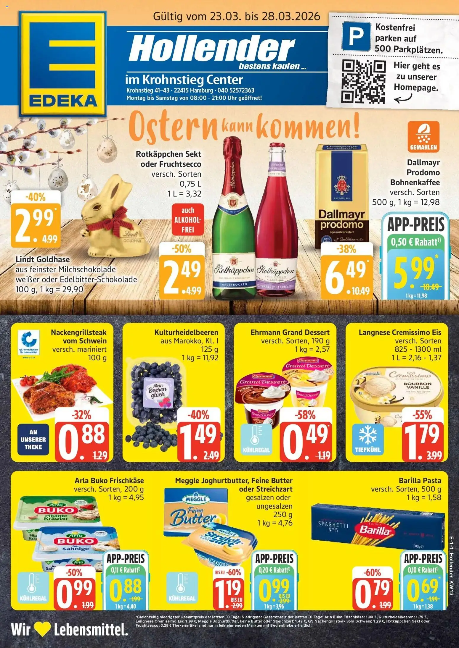 Vorschau von dem Prospekt des Geschäftes Edeka, gültig ab dem 23.03.2026