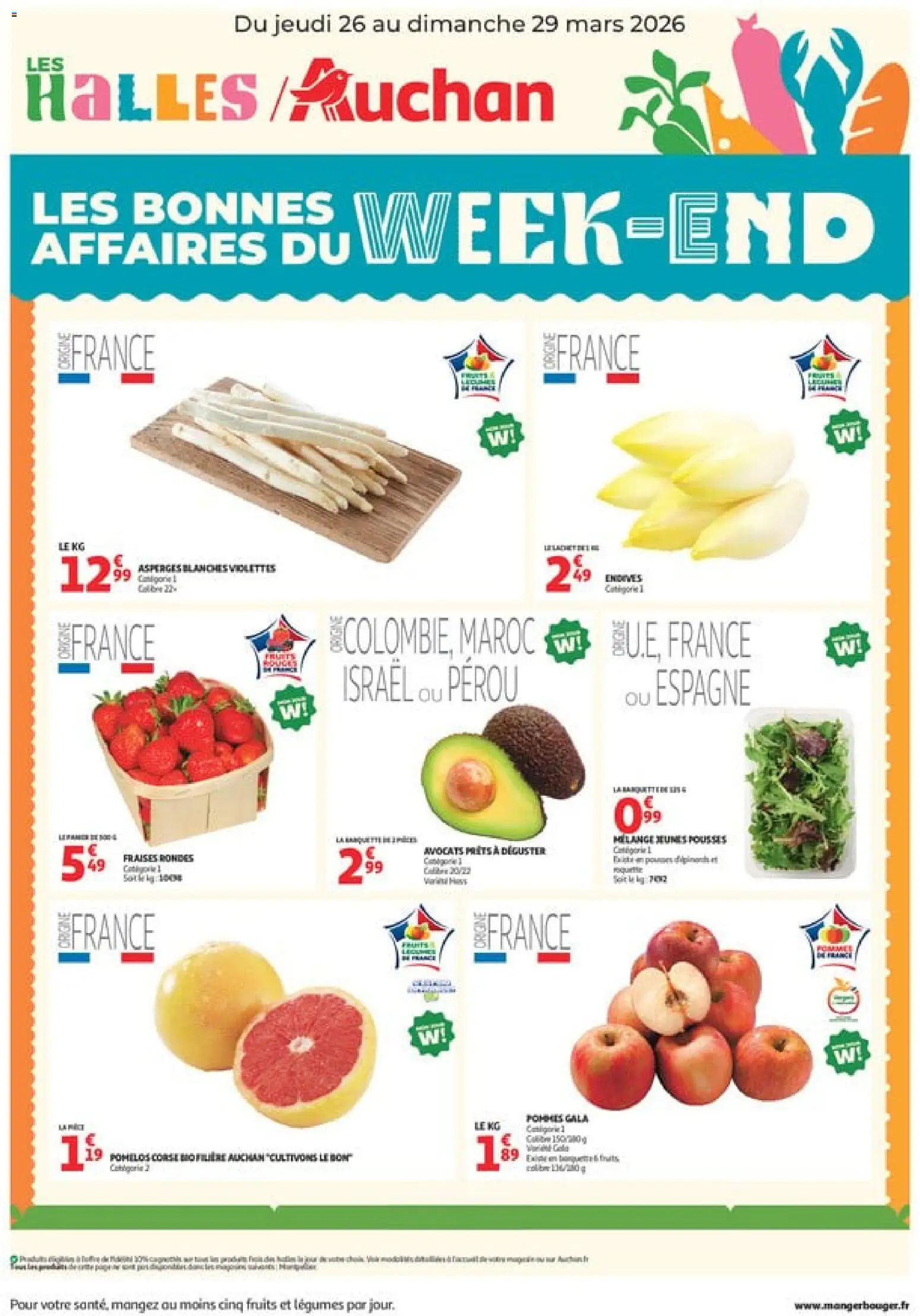 Prévisualisation de Auchan - Les bons plans du week-end dans votre hyper du magasin Auchan formulaire valide 26/03/2026