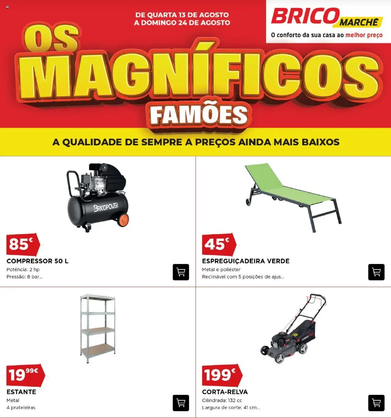 BricoMarché Folheto de 13/08/2025 - catálogo esta semana - página 1
