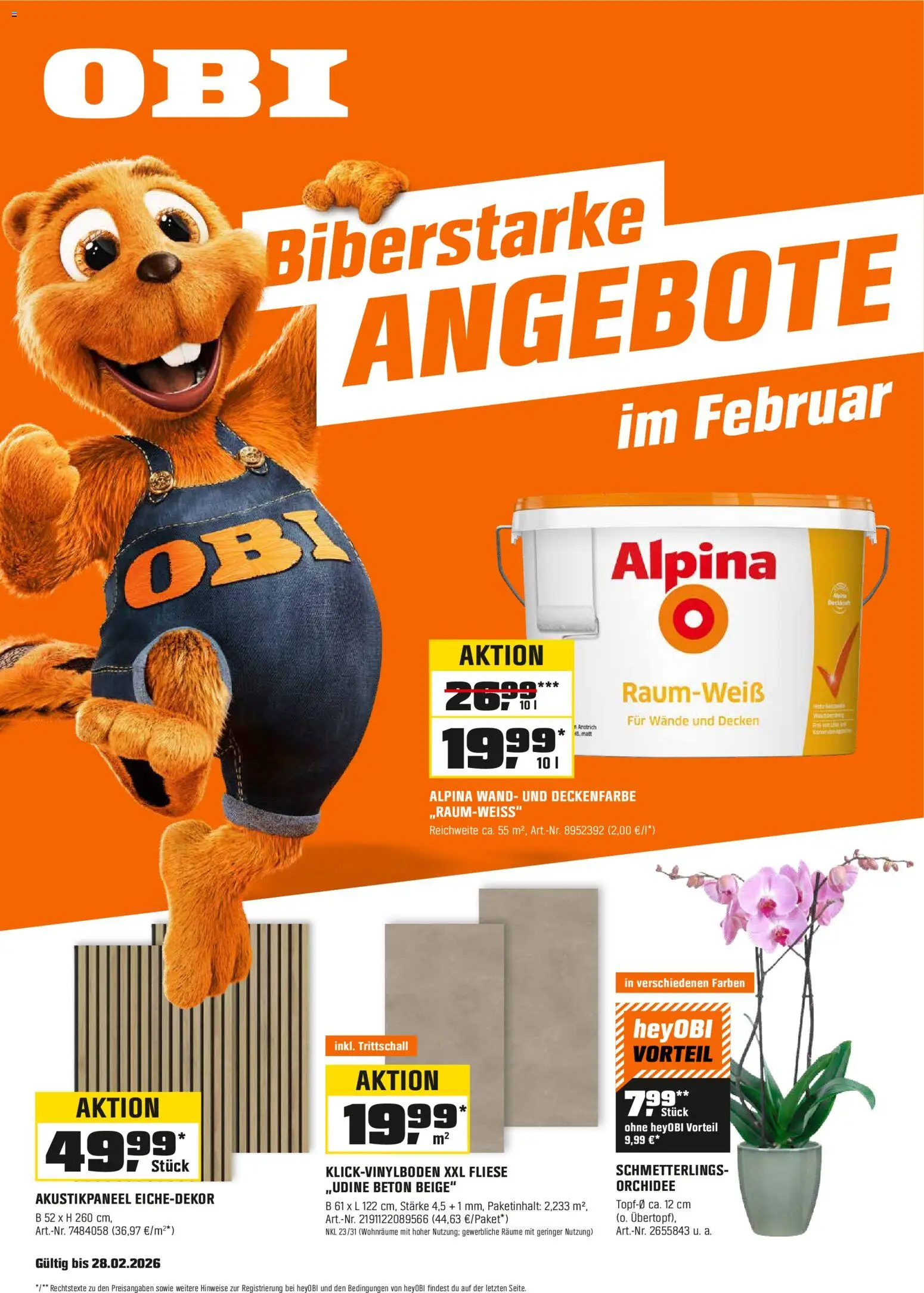 Vorschau von dem Prospekt des Geschäftes Obi, gültig ab dem 30.01.2026 - Orchidee