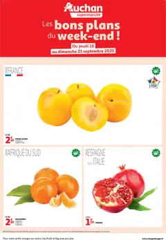 Prévisualisation de Les bons plans du week-end dans votre super ! du magasin Auchan formulaire valide 18/09/2025