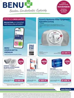 BENU Gyógyszertárak - Akciós újság BENU Gyógyszertárak megtekintése, amely érvényes 2025.11.01.-től
