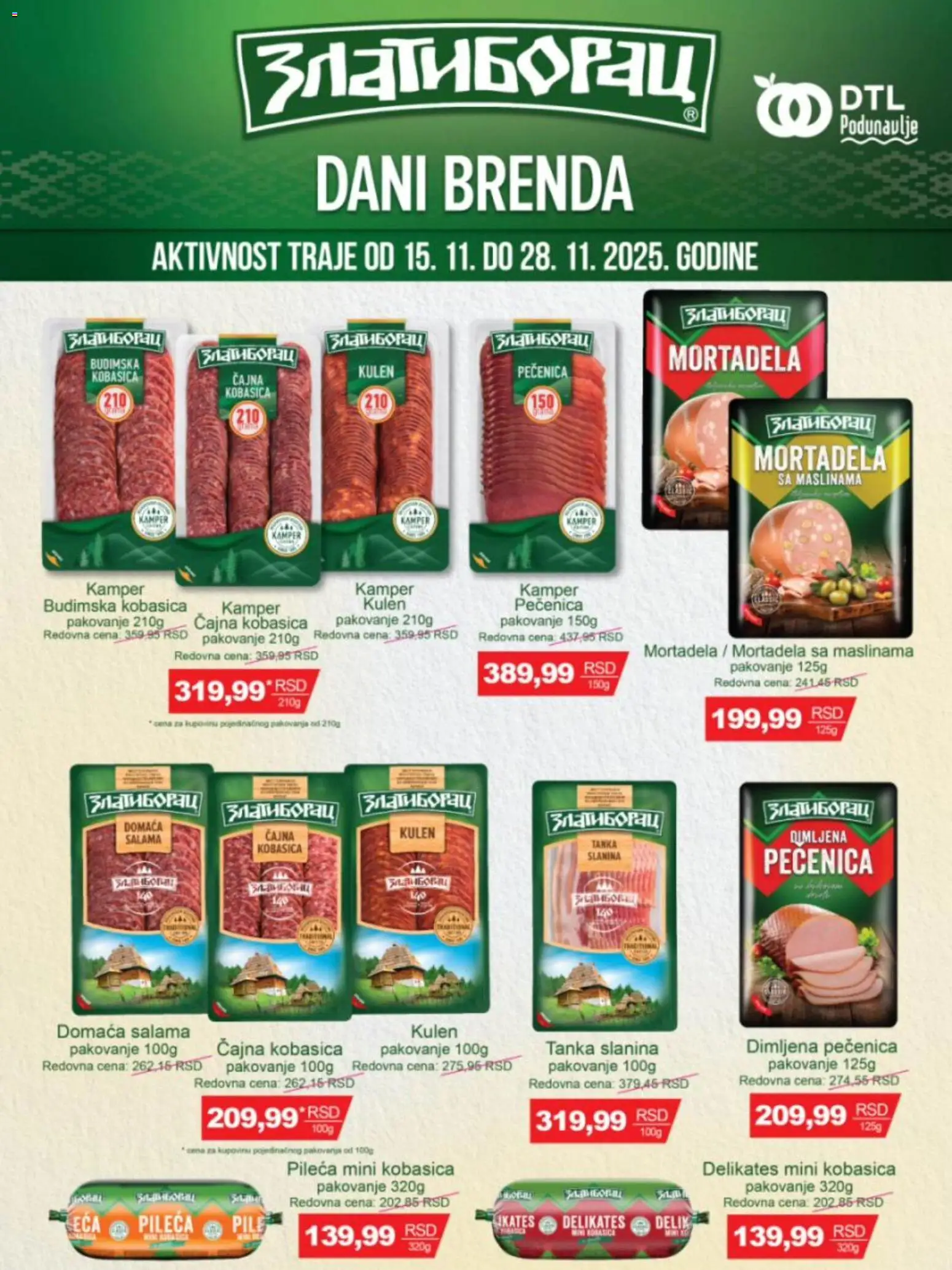 Pregled Podunavlje kataloga - važi od 15.11.2025