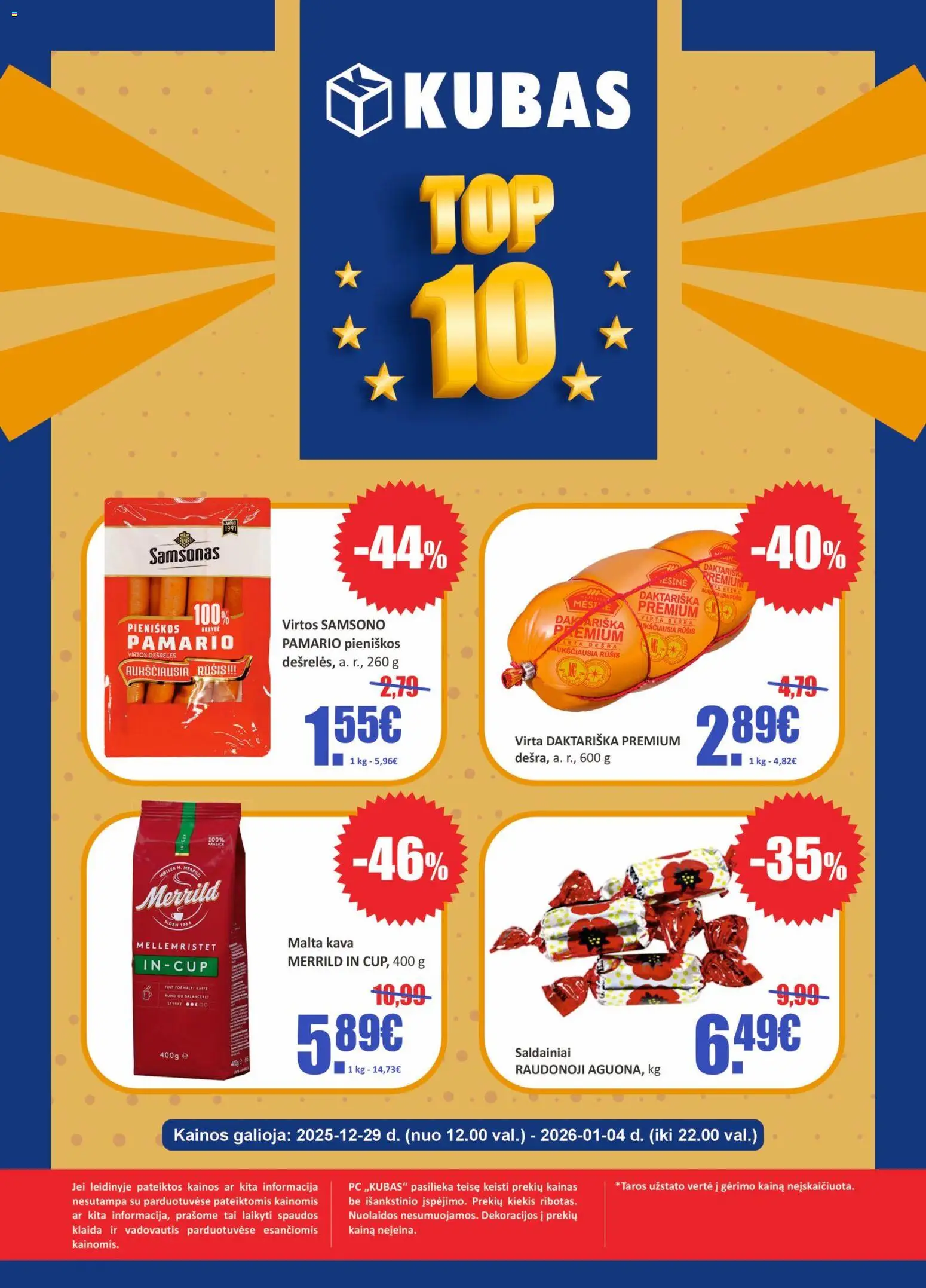 Kubas parduotuvės leidinio Leidinys - Savaitės pasiūlymai galiojančio nuo 2025.12.29 peržiūra