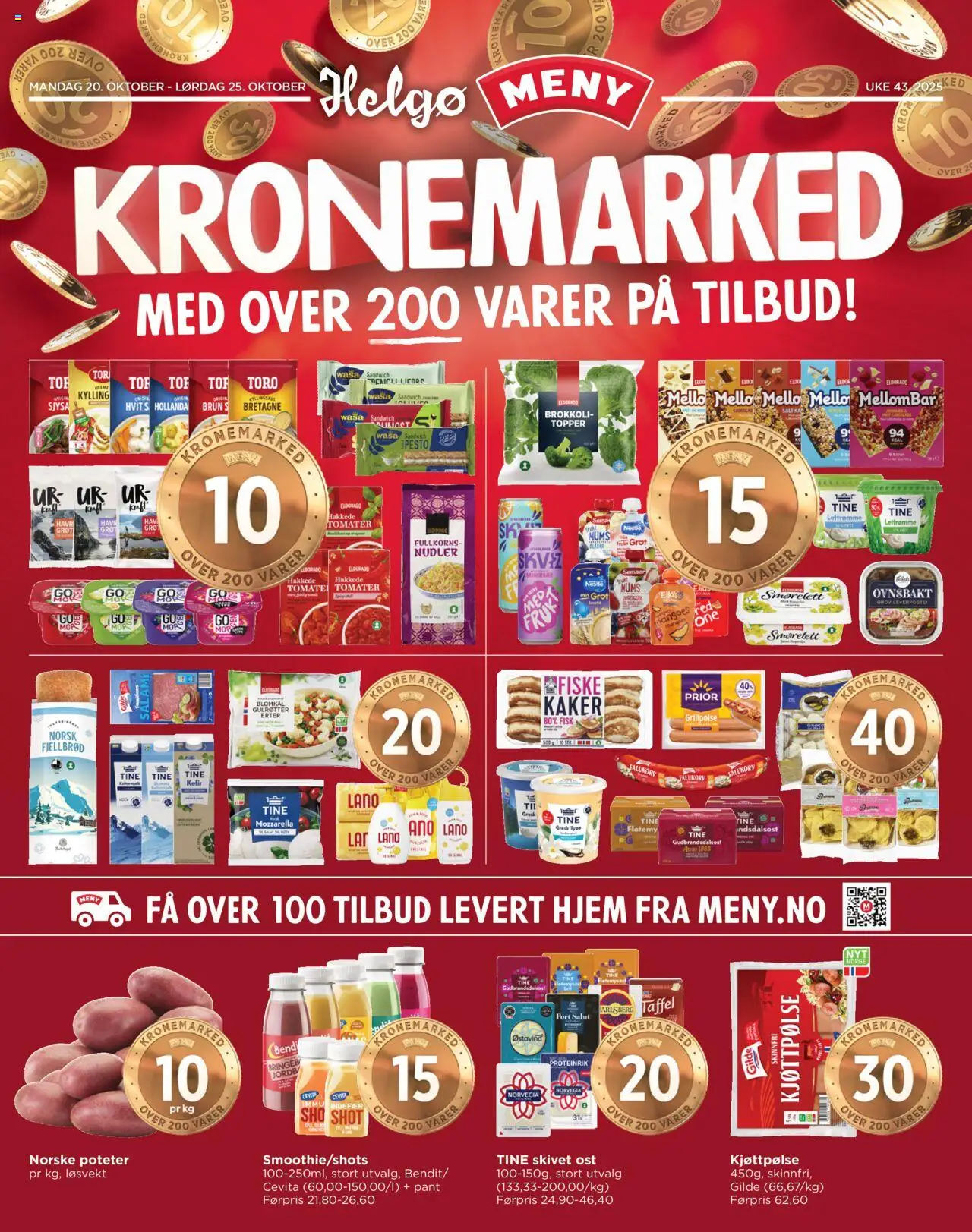 Kundeavis Helgø Meny gyldig fra 20/10/2025 - Sidenummer 1