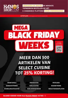 Voorbeeld van Black Friday van winkel Hanos geldig vanaf 17-11-2025