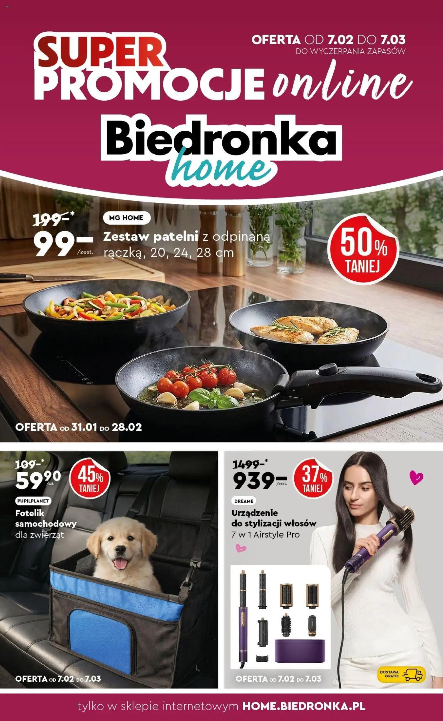 Pogląd gazetki "Home" ze sklepu Biedronka ważnej od 07.02.2026