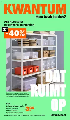 Voorbeeld van Folder van winkel Kwantum geldig vanaf 18-08-2025