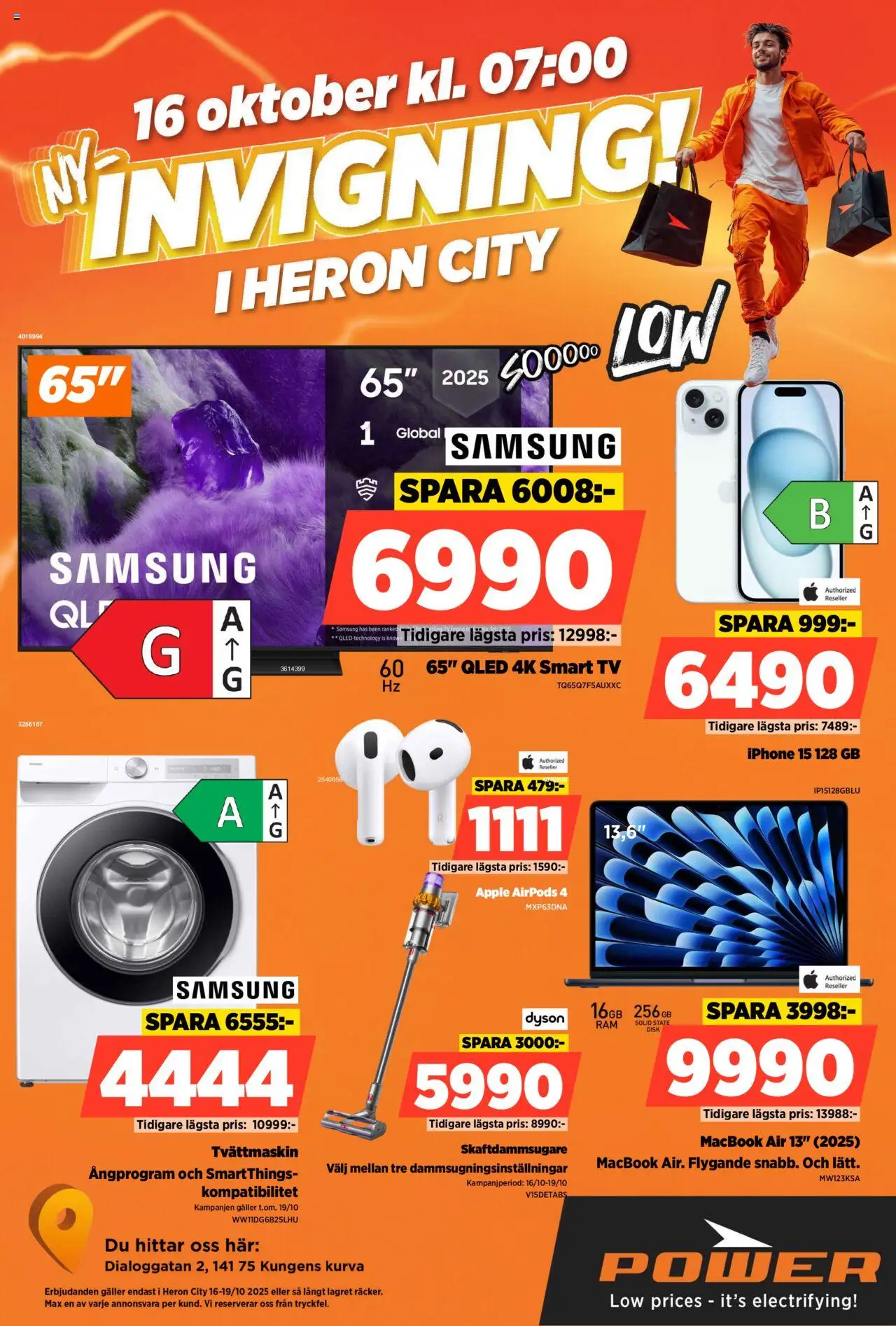 Aktuella reklamblad Power är giltig 16/10 2025 > Veckans Erbjudanden gäller från 16/10/2025 till 19/10/2025 sidnummer 1