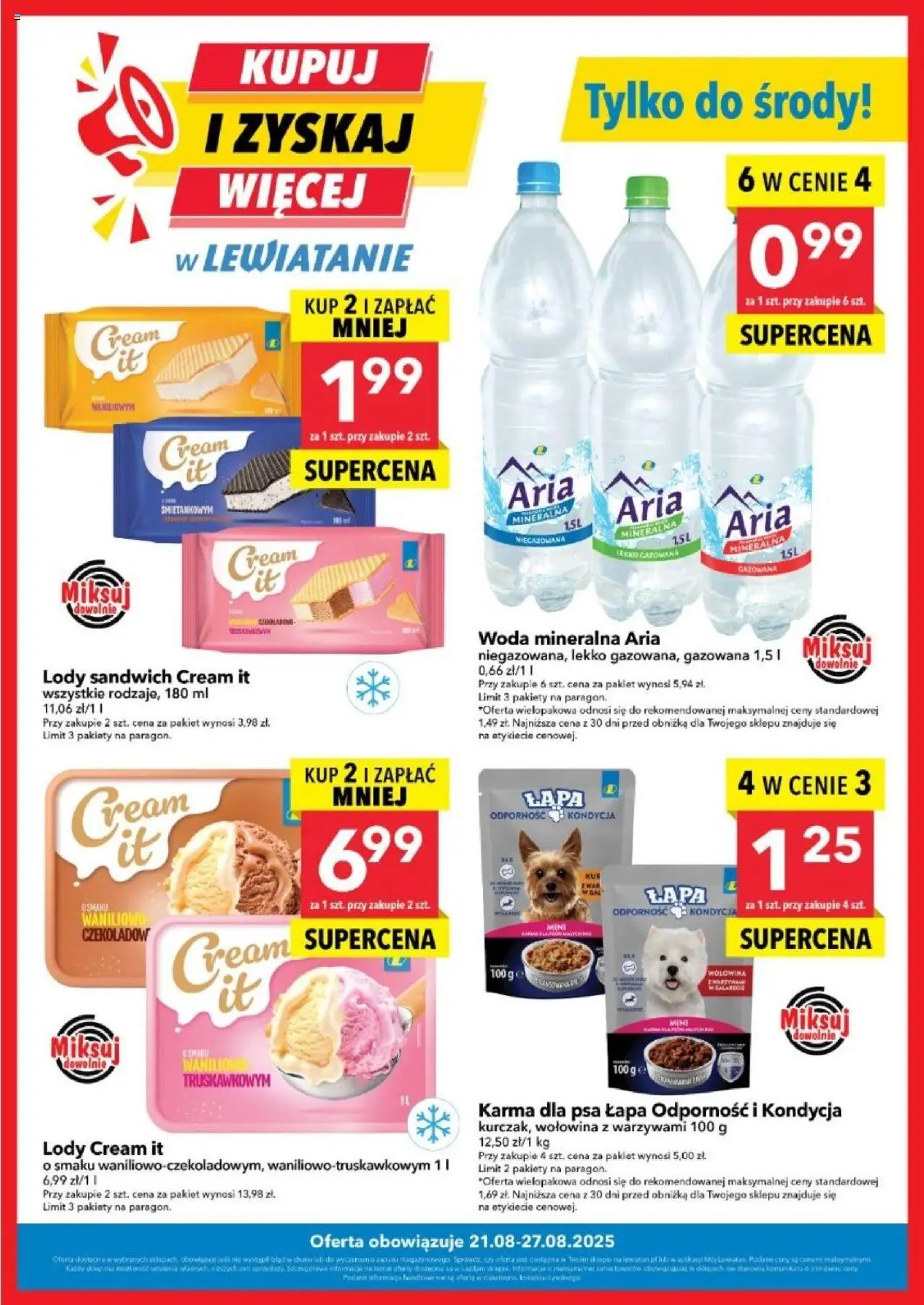 Lewiatan gazetka od 21.08.2025 - Promocje "Kupuj i zyskaj więcej" - Numer strony 1