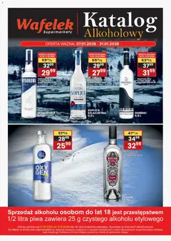 Pogląd gazetki "Gazetka alkoholowa" ze sklepu Wafelek ważnej od 07.01.2026
